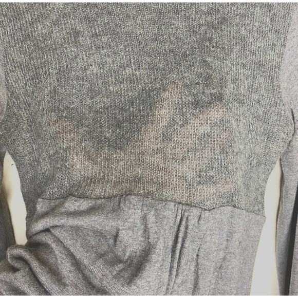 Roberto Collina Womens Wool Blend Gray Baby Doll Sweater Semi Sheer Size Medium - Picture 7 of 7